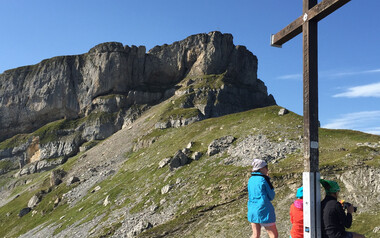 Gipfelkreuz Hahnenköpfle | © Kleinwalsertal Tourismus eGen