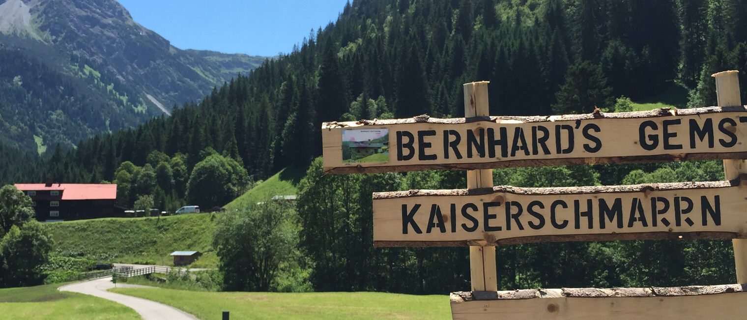 signpost in the Gemstel valley | © Kleinwalsertal Tourismus eGen