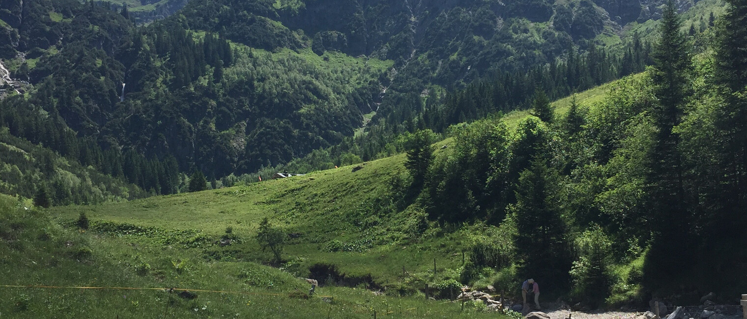 Aussichtsbank mit Panoramablick im Kleinwalsertal | © Kleinwalsertal Tourismus eGen