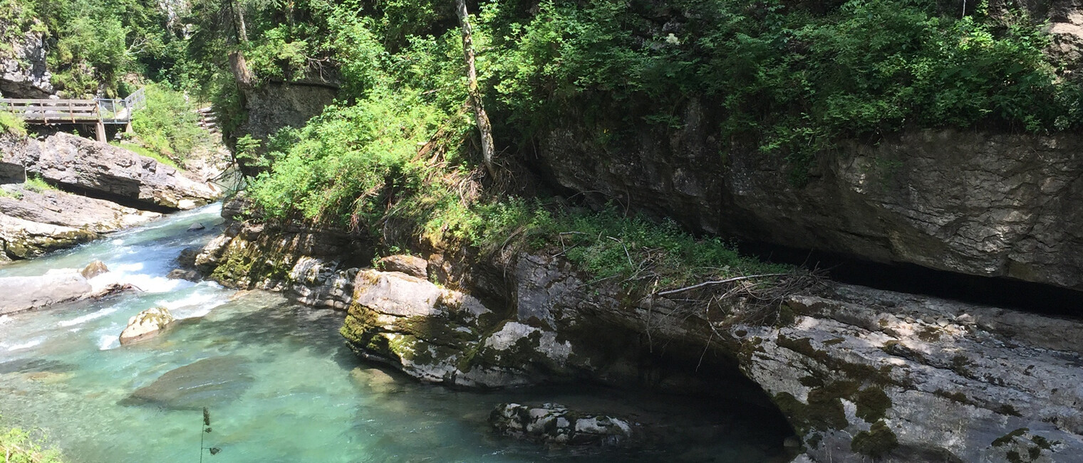 Grün schimmernde Breitach | © Kleinwalsertal Tourismus eGen