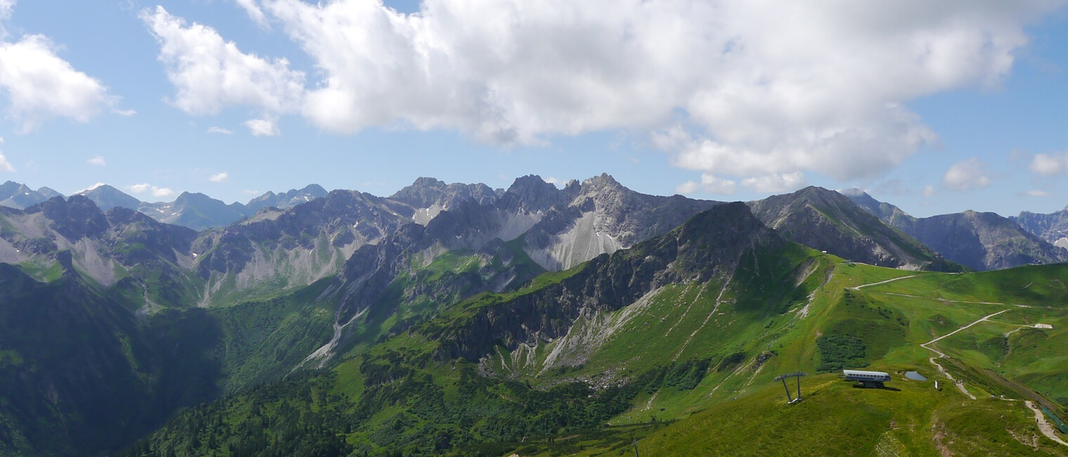 Vom Fellhorn durch das Skigebiet in Richtung Kanzelwand | © Outdooractive Premium