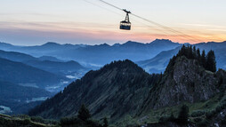 Walmendingerhornbahn bei Sonnenaufgang | © Kleinwalsertal Tourismus eGen