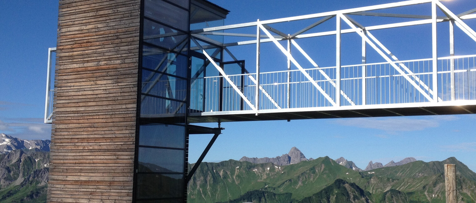 Panorama-Aufzug am Walmendingerhorn | © Kleinwalsertal Tourismus eGen