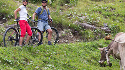 A mountain bike tour to the Alpe Melköde | © Kleinwalsertal Tourismus eGen