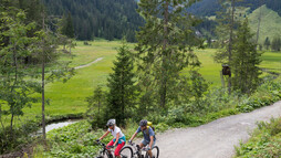 Mit dem Mountainbike zur Alpe Melköde | © Kleinwalsertal Tourismus eGen