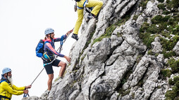 2-Länder-Sportklettersteig | © Kleinwalsertal Tourismus eGen | @Fotograf: Dominik Berchtold