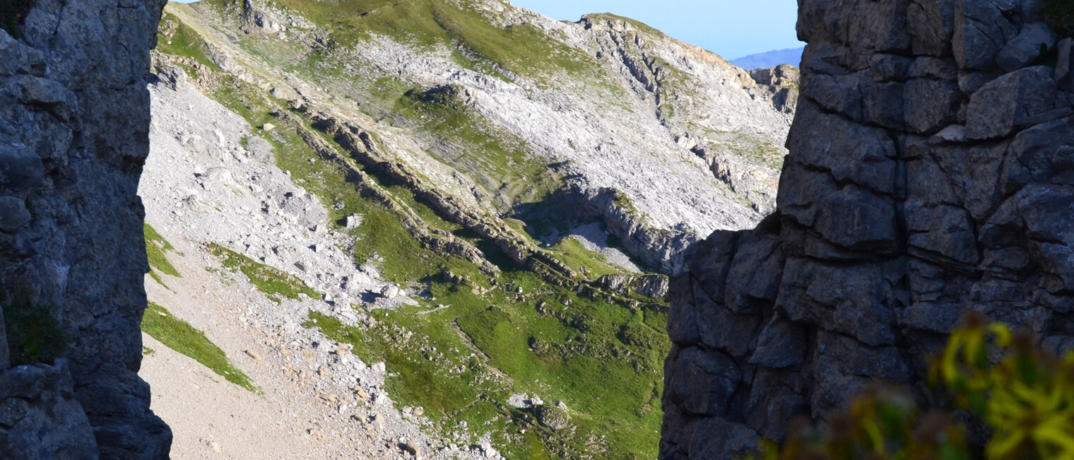 Gipfel des Hahnenköpfle vom Hohen Ifen aus | © Kleinwalsertal Tourismus eGen
