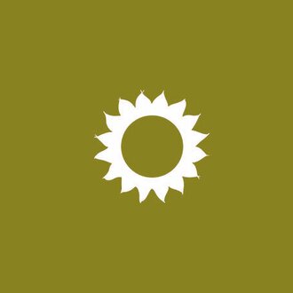 A logo of the nature hotel Chesa Valisa. It shows a sun on a green background. | © Naturhotel Chesa Valisa Logo