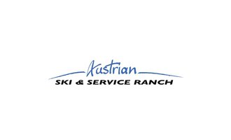 Ein Logo der Austrian Ski & Service Ranch. Die Schrift ist in blauen und schwarzen Farben gehalten. | © Austrian Ski-& Service Ranch Logo