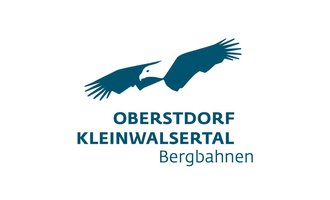Ein Logo der Bergbahnen Oberstdorf Kleinwalsertal. Es zeigt einen stilisierten Adler in Flugposition. | © OBERSTDORF · KLEINWALSERTAL BERGBAHNEN