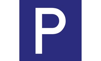 Ein einfaches, modernes Logo mit einem weißen "P" auf einem tiefblauen Hintergrund. Es strahlt Klarheit und Professionalität aus. | © Parkplatz