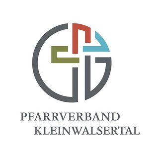 Ein modernes Logo des Pfarrverbands Kleinwalsertal. Es zeigt verschiedene geometrische Formen in unterschiedlichen Farben. | © Pfarrverband Kleinwalsertal Logo