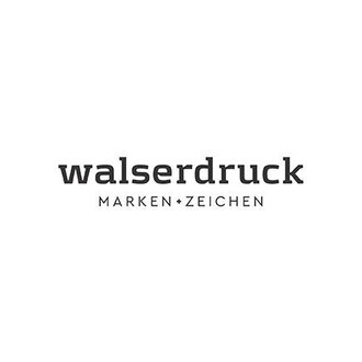Das Bild zeigt das Logo von Walserdruck. Es steht für Marken und Zeichen in klarer und moderner Schrift. | © Walserdruck Logo
