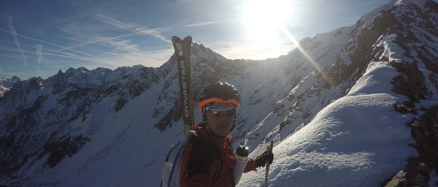 Skibergsteigen im Winter | © Kleinwalsertal Tourismus eGen | Fotograf: David Kögler