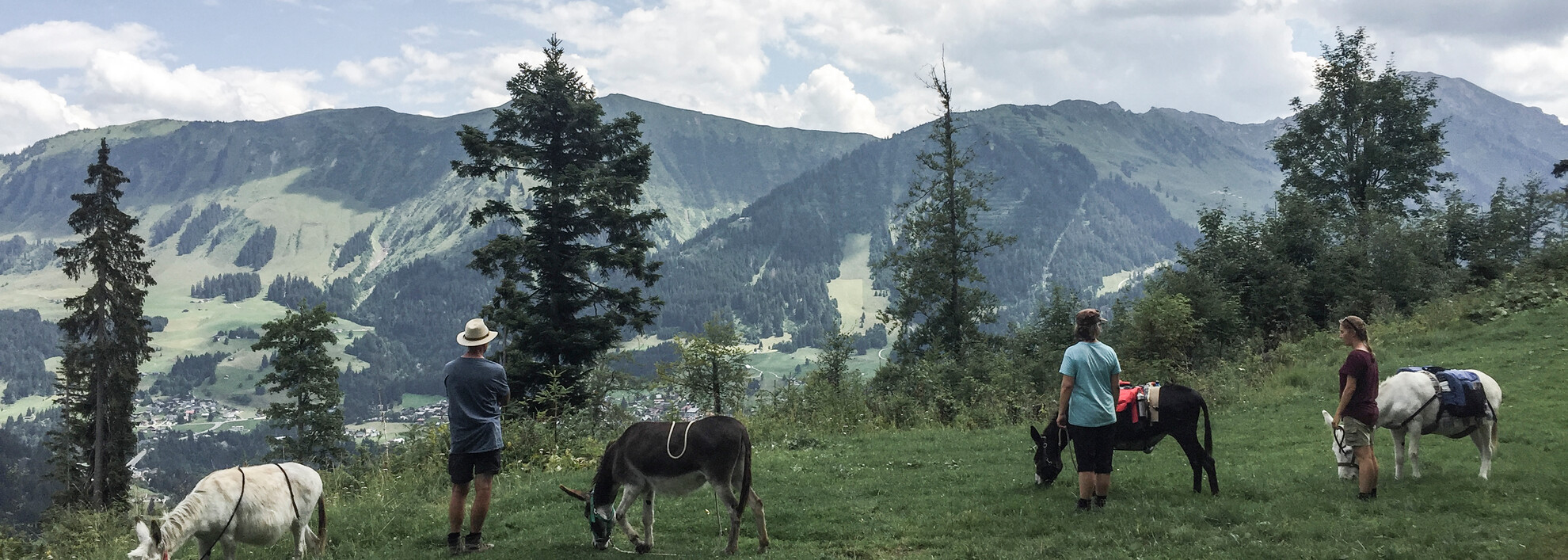 Eselwandern im Kleinwalsertal | © Kleinwalsertal Tourismus | Fotograf: Carolin Schratt