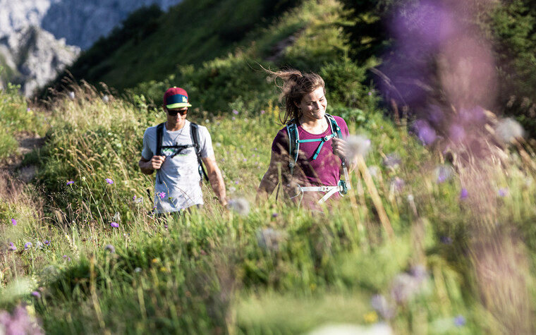 Hiking Kanzelwand Gehrenspitze | © Kleinwalsertal Tourismus eGen | Photographer: Bastian Morell