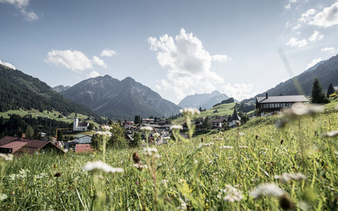 Panoramablick Hirschegg  | © Kleinwalsertal Tourismus eGen | Fotograf: Dominik Berchtold