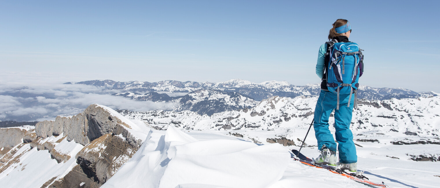 Freeriding im Kleinwalsertal | © Kleinwalsertal Tourismus eGen | Fotograf: Frank Drechsel