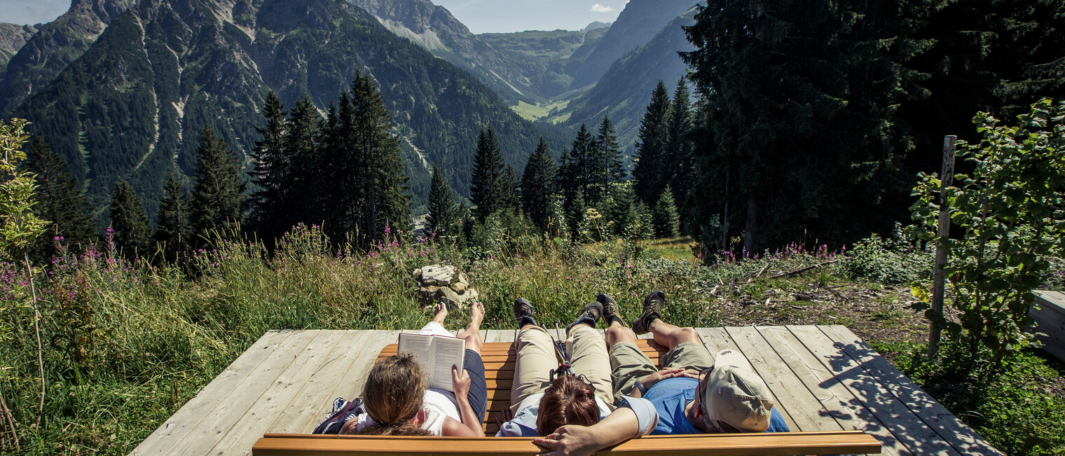 Nature adventure spot on the Oberen Höhenweg | © Kleinwalsertal Tourismus eGen | Photographer: Oliver Farys