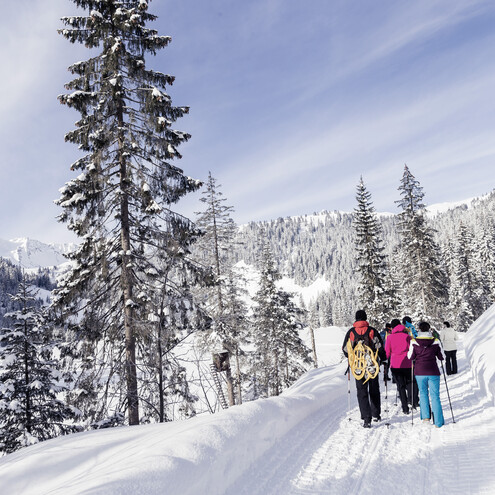 Schneeschuhtour Melkoede | © Kleinwalsertal Tourismus eGen | Fotograf: Oliver Farys