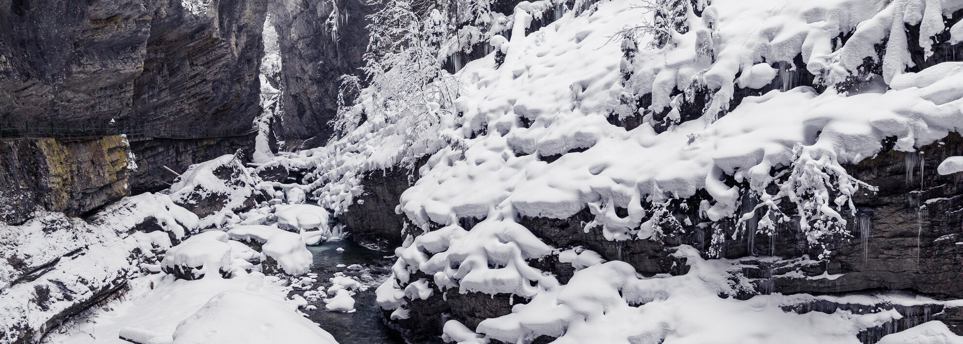 Breitachklamm in Winter | © Kleinwalsertal Tourismus eGen | Photographer: Oliver Farys