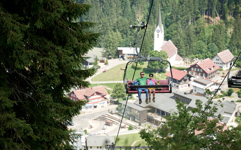 Heuberg chairlift in Hirschegg | © Oberstdorf Kleinwalsertal mountain railways | Photographer: Christian Seitz
