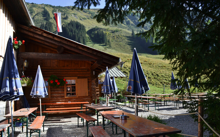 Gourmet hut Mittelalp | © Kleinwalsertal Tourismus eGen