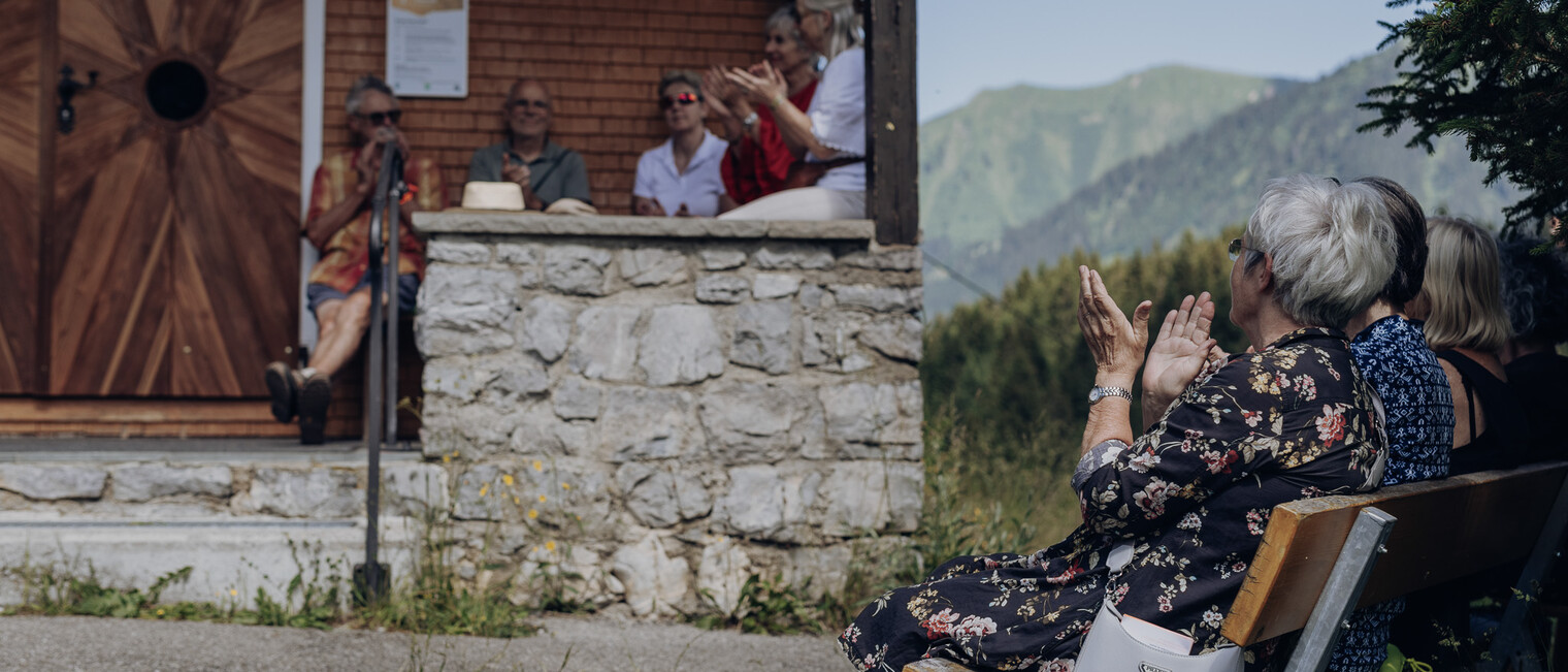 Festival of Literature 2023 - Hiking between word and valley | © Kleinwalsertal Tourismus | Photographer: Philipp Herzhoff