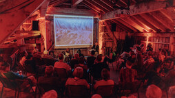 Dominik Buda at the Festival of Literature 2023 | © Kleinwalsertal Tourismus | Photographer: Philipp Herzhoff