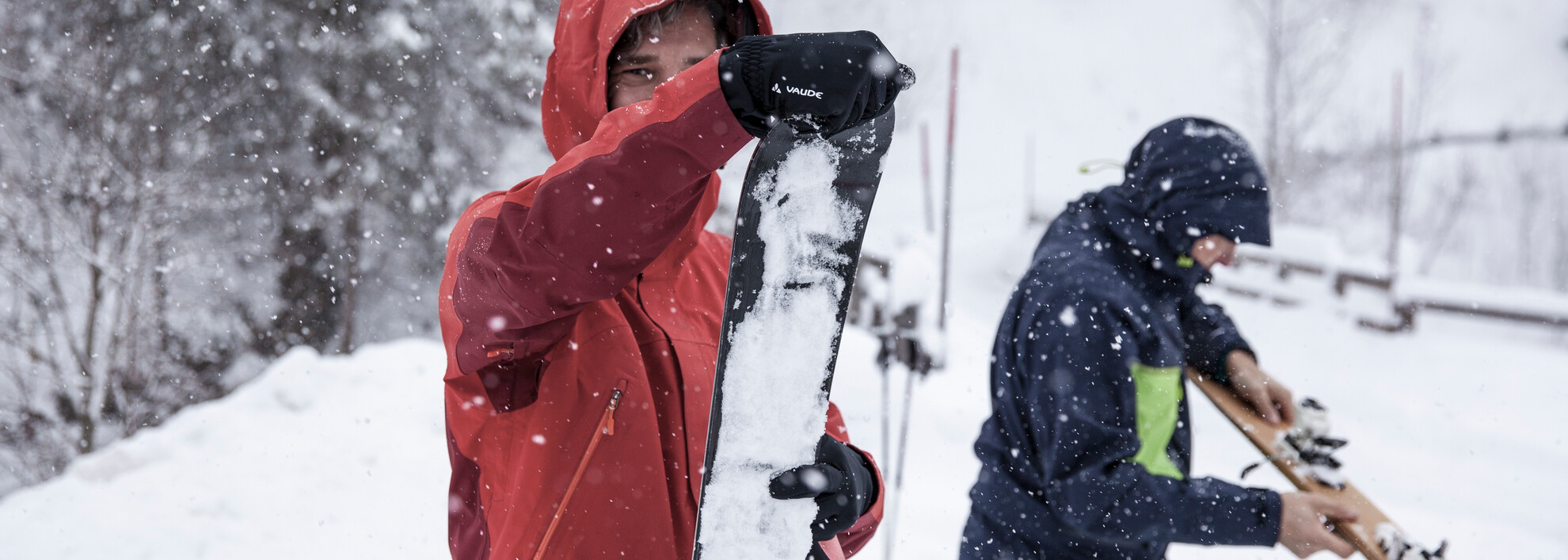 Scouting at the VAUDE ski touring camp | © Mountain World Oberstaufen | Photographer: Moritz Sonntag