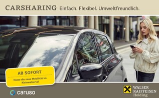 Carsharing Riezlern Flyer | © Walser Raiffeisen Holding | Caruso