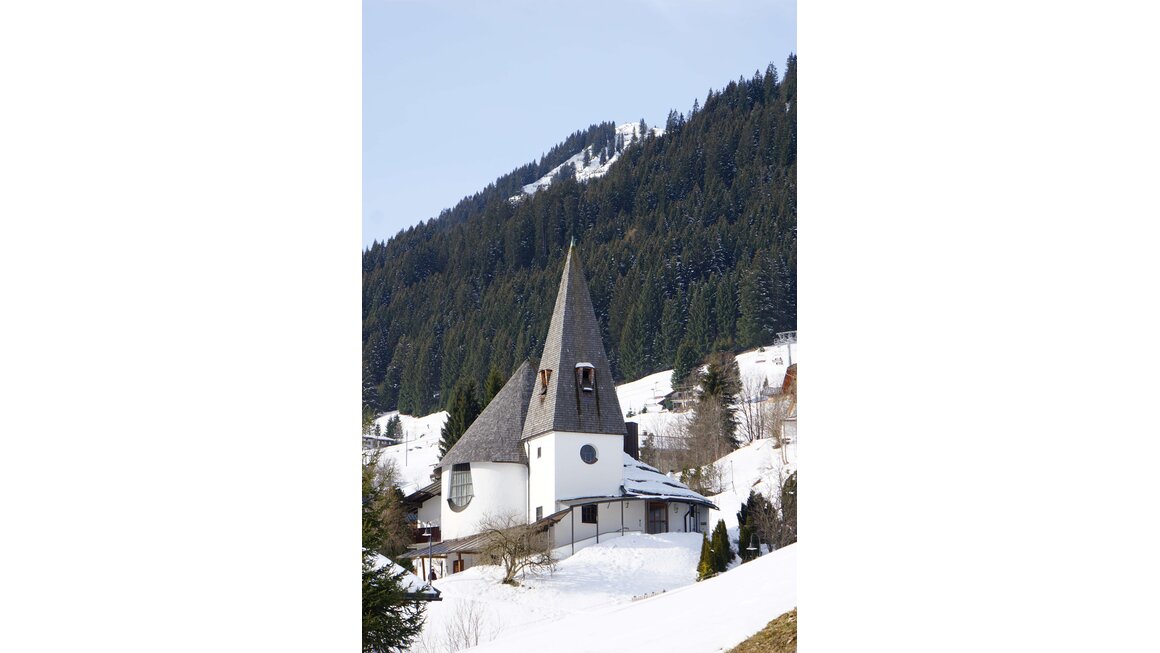 Evangelische Kreuzkirche Winter Hirschegg | © Ev. Kirche Kleinwalsertal