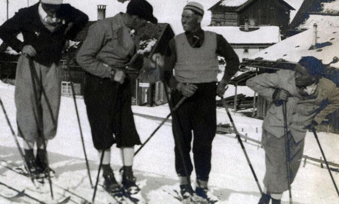Skifahren in den 1930er Jahren