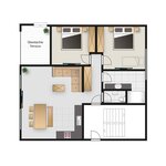 Photo of Apartment, shower, toilet, 2 bed rooms